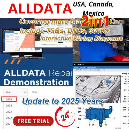 ALLDATA USA Up To 2025 online one year subscription